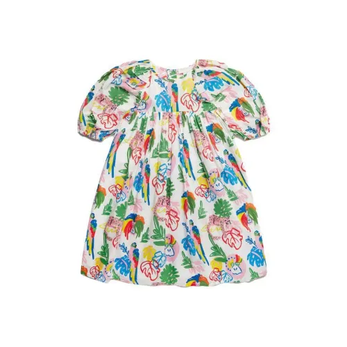 Stella McCartney Сливочные Платья для Детей