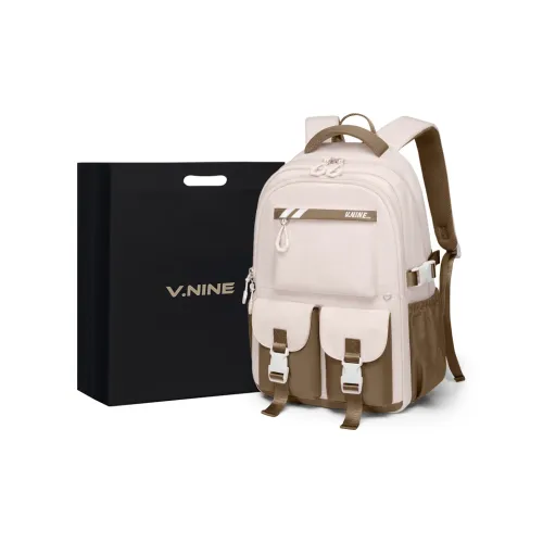 V.NINE Ткань Рюкзак Женские Молочно-чайный абрикосовый