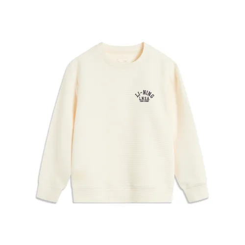 LINING YOUNG Свитшот Sports Life Collection Экрю Подростки