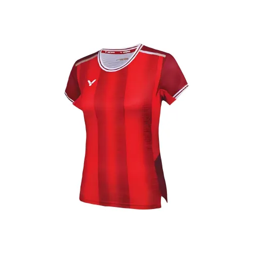 Victor Бадминтон Джерси Женские Spicy Перечно-красный