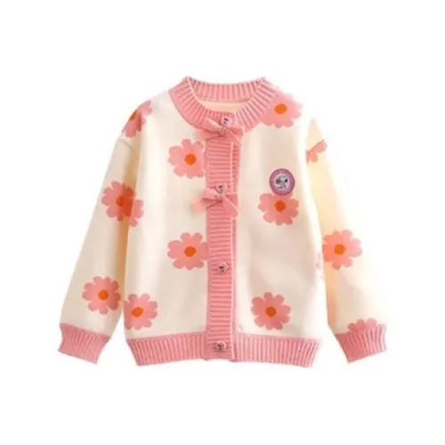 SNOOPY Свитер Бежевый Цветочный Дети Возраст 3-7 лет