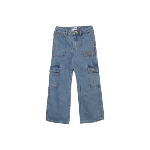 MOSCHINO Джинсы Детская одежда SS24 Синий Малыш