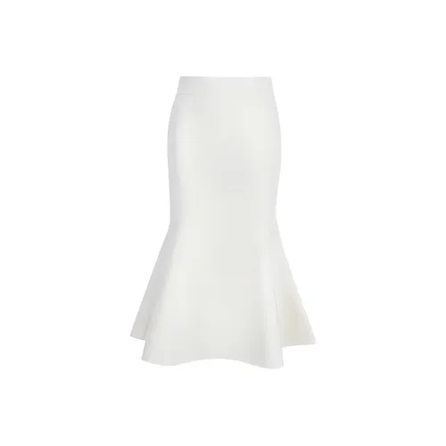 AIVEI Повседневный Длинный Юбка Женские Экрю