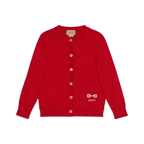 GUCCI Трикотаж Детская одежда SS23 Красный Малыш