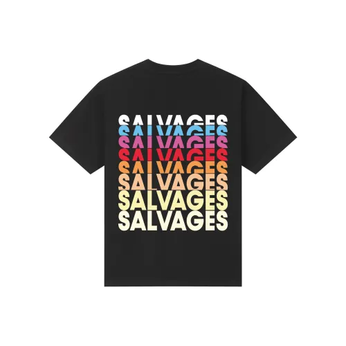 THE SALVAGES FASHION CLUB Черная унисекс футболка