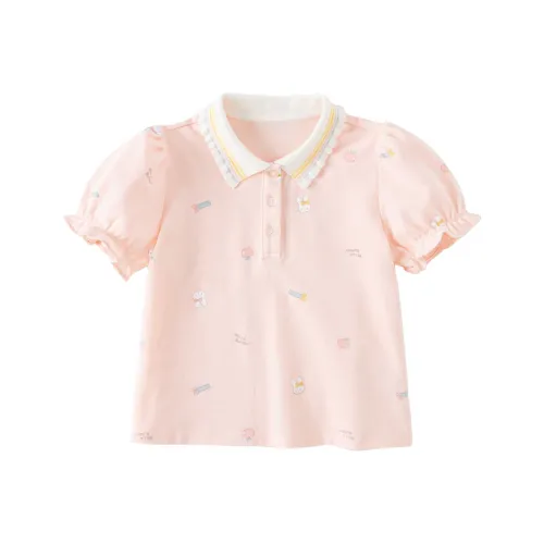 DAVE BELLA Soda cotton series T-рубашка Pink Bunny для детей