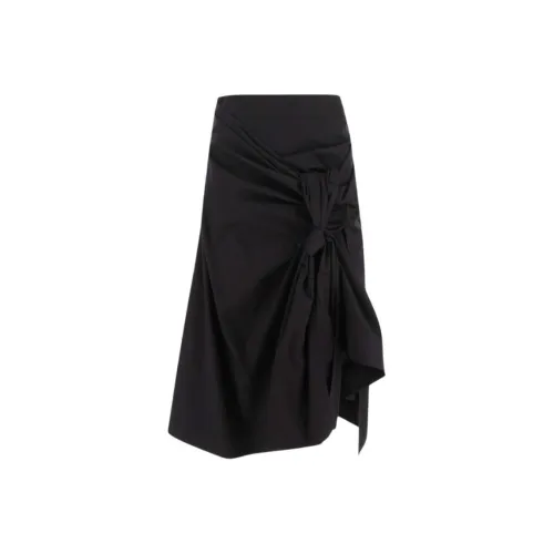 Bottega Veneta Повседневный Длинный Юбка Женские Черный