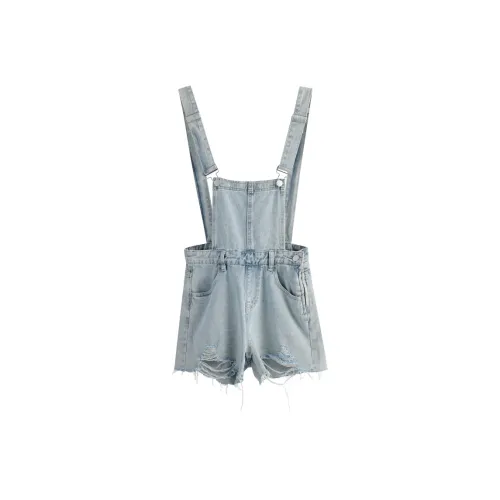 Wen Shan Джинсовые шорты Женские Светло-синие