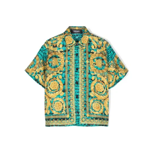 VERSACE Бирюзовый Kids Рубашки