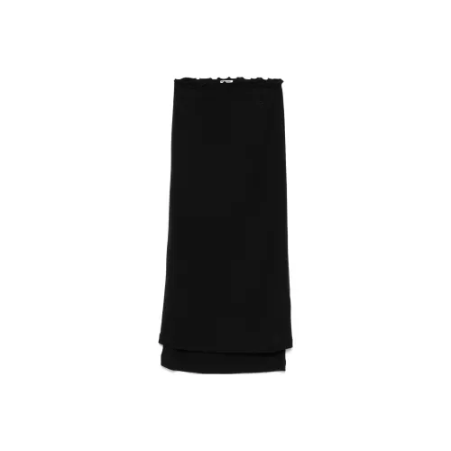 JIL SANDER Черные Женские Повседневные Длинные Юбки