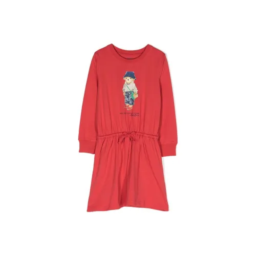 Polo Ralph Lauren Детское платье Poppy Red Baby