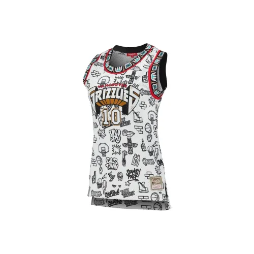 NBA MitchellMike Bibby 1998 Doodle Swingman Баскетбольная Джерси Женская Белая