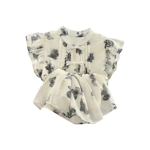 Cypress House Рубашка Женская Абрикосовая Серый Butterfly