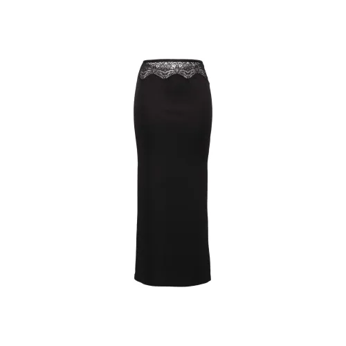 Christopher Esber FW24 Повседневный Длинный Юбка Женские Черный