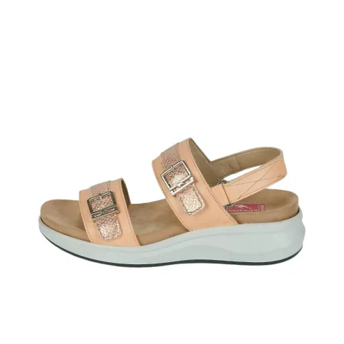 Fluchos YAGON one Ремень Сандалии 5cm Женские Бежевый