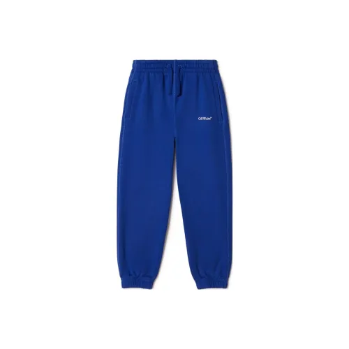 Off Белый Тренировочные штаны Детский Королевский синий