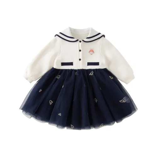 DAVE&BELLA Kids Платья цвета экрю