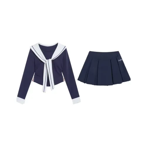 SYEEE WITH U Комплект с юбкой Женские Темно-синий