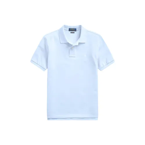 Polo Ralph Lauren Поло SS24 Бизнес Формальный Синий Детский