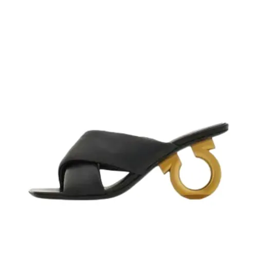 Ferragamo Gancini Слипоны Женские Черные