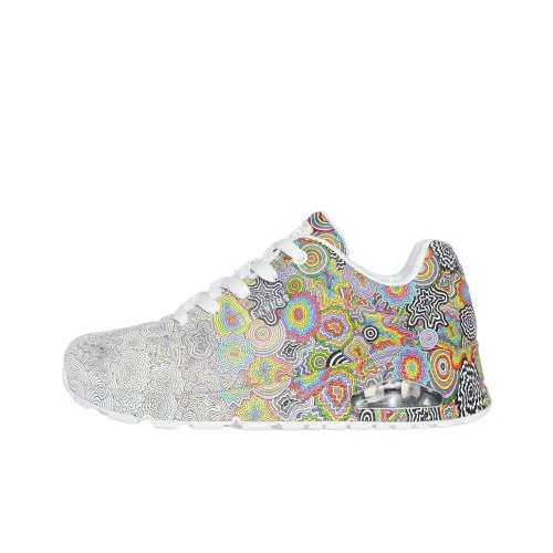 Jen Stark x Skechers Uno Low Топ Повседневная обувь Женская Радужная