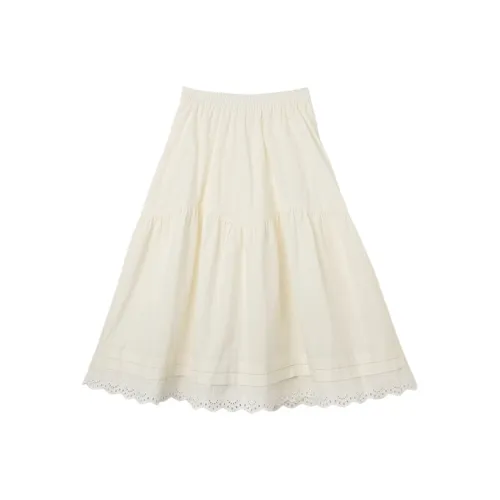 SETIROM Повседневный Длинный Юбка Женская Белая