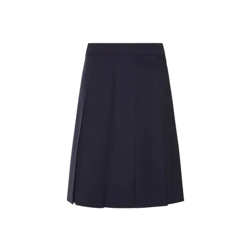 Alessandra Rich SS25 Повседневный Длинный Юбка Женская Морской Синий