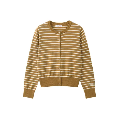 ELLE KIDS Хаки Белые Полосы Школьный Возраст Свитеры