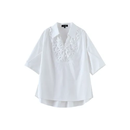 OUNIXUE Белые Женские Рубашки