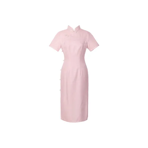 Одежда Cut By Time Чонсам Женская Розовая