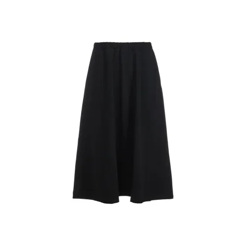 Yohji Yamamoto Черные Женские Повседневные Длинные Юбки