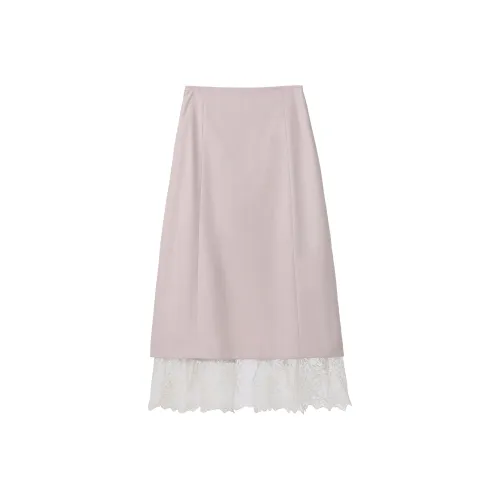 Fstudio Early Spring Korean Элегантность Lace Patchwork Half Длина Casual Long Юбка Женская