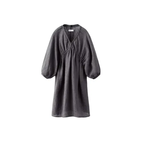 ZARA FW23 Детское платье цвет серый