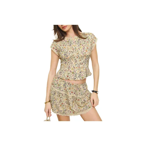 Reformation Valetta Двухкомпонентный Комплект с Юбкой Женские Многоцветный