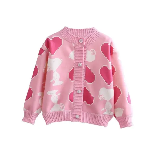 SNOOPY Свитер Розовый Основа White Dog Дети Возраст 3-7 лет