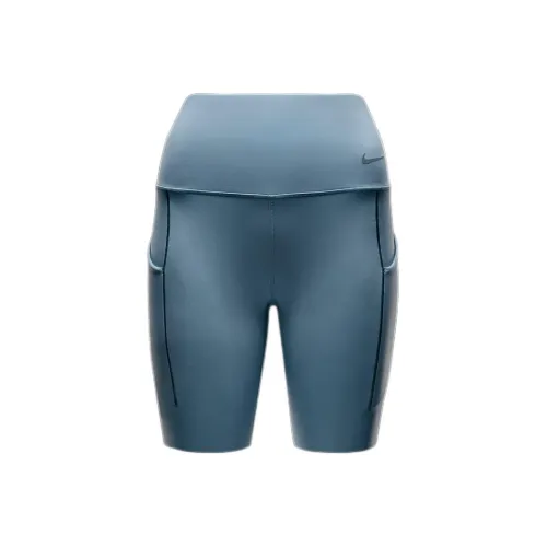 Nike Universa Велосипедные штаны Женские Джинсовый синий Зеленый