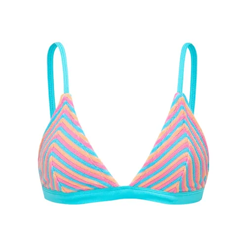 YUKARI SWIM Бикини Женские Розовый Синий Оранжевый Полосы