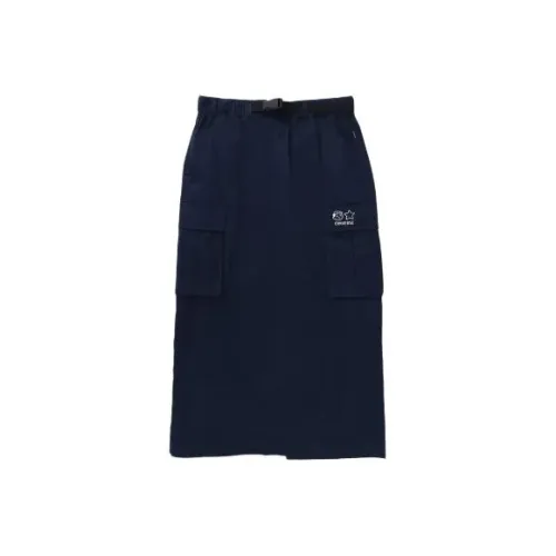 Конверс x Noritake Повседневная Длинная Юбка Женская Синяя