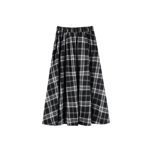 Coolhut Повседневный Длинный Юбка Женские Клетка