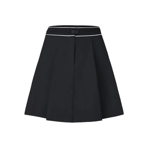 FILA GOLF серия SS25 Повседневные короткие юбки Женские Темно-черный BK