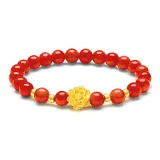 Браслет с бусинами Lucky Лотос [Красный]