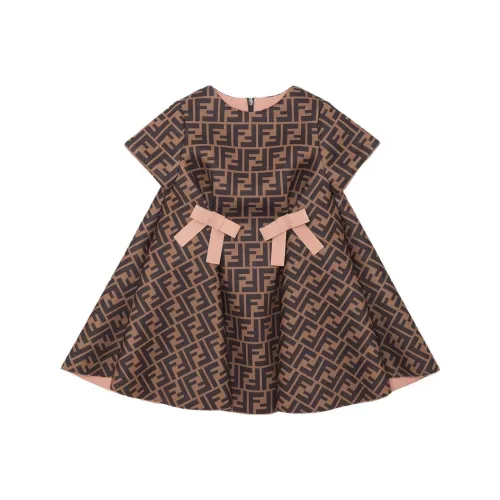 FENDI Платье Коричневый Infant и Toddler