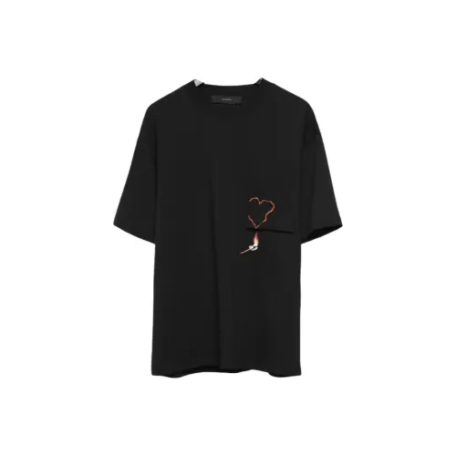 RAYSHOW Мужские черные T-рубашки