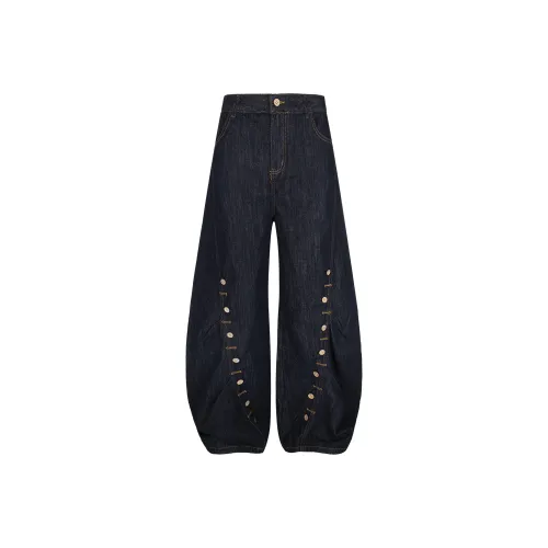 TH FABRICATE Синие Женские Джинсы