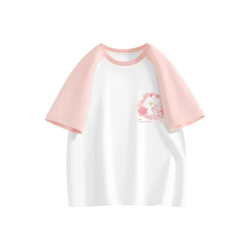 FAIRWHALE T-рубашка M Half moon Кролик K Ярко-розовый Детский