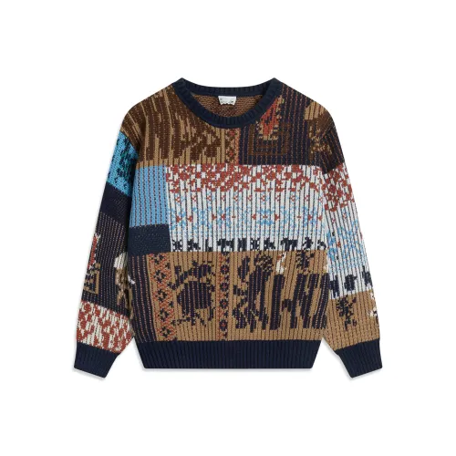 LINING YOUNG Свитер Sports Life Collection Гуандун Синий С принтом по всей поверхности Набор Подростки