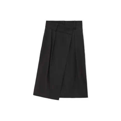 LOEWE SS24 Повседневная длинная юбка женская черная