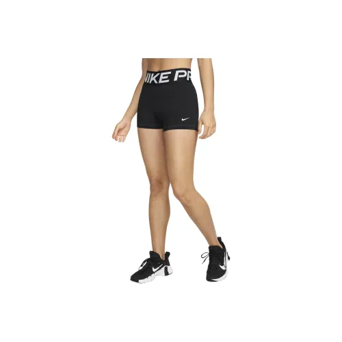 nike Спортивные шорты Женские Черный Белый