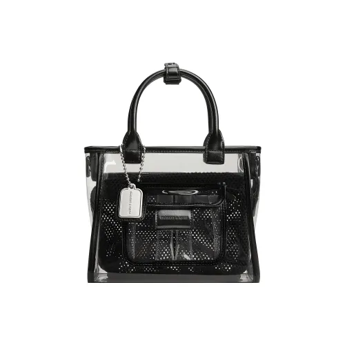 CHARLES KEITH ПУ (полиуретан) Ит-Сумка Плечевая Сумка Сумка Средний Женский Черный Розовый