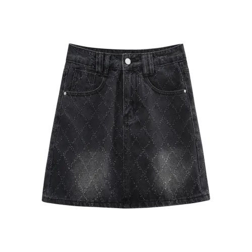 A paradise for awakening Джинсовые короткие юбки Женские Черный